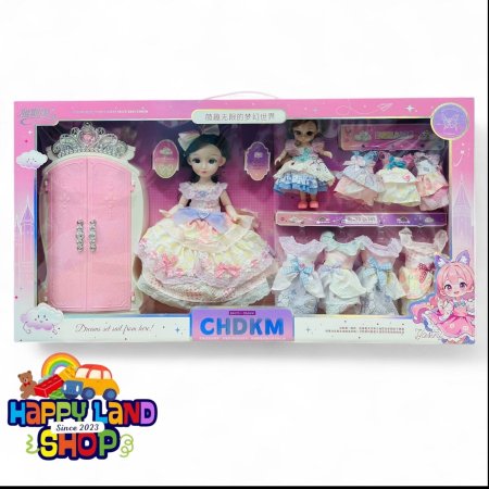 لعبة باربي مفاصل مع خزانة ملابس – Beauty Dream